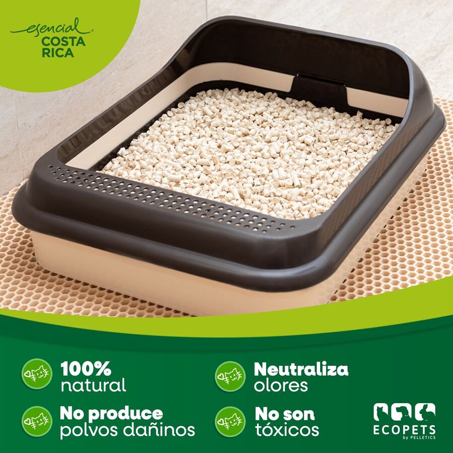Arena Ecológica Ecopets en litera de gato